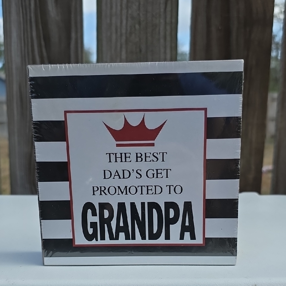 Grandpa Decorative Plaque- NWT